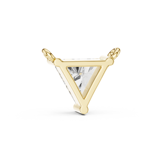 Trillion Cut Solitaire Pendant Necklace
