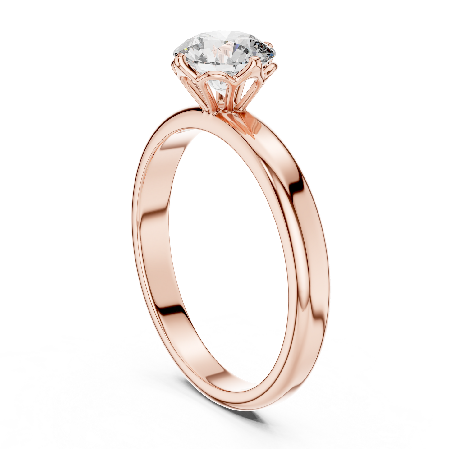 Classic Comfort-Fit Solitaire Ring