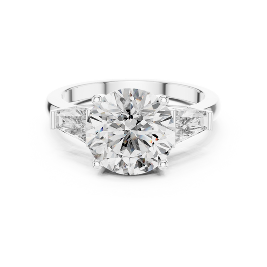 Aurelia RoundTrio Solitaire Ring
