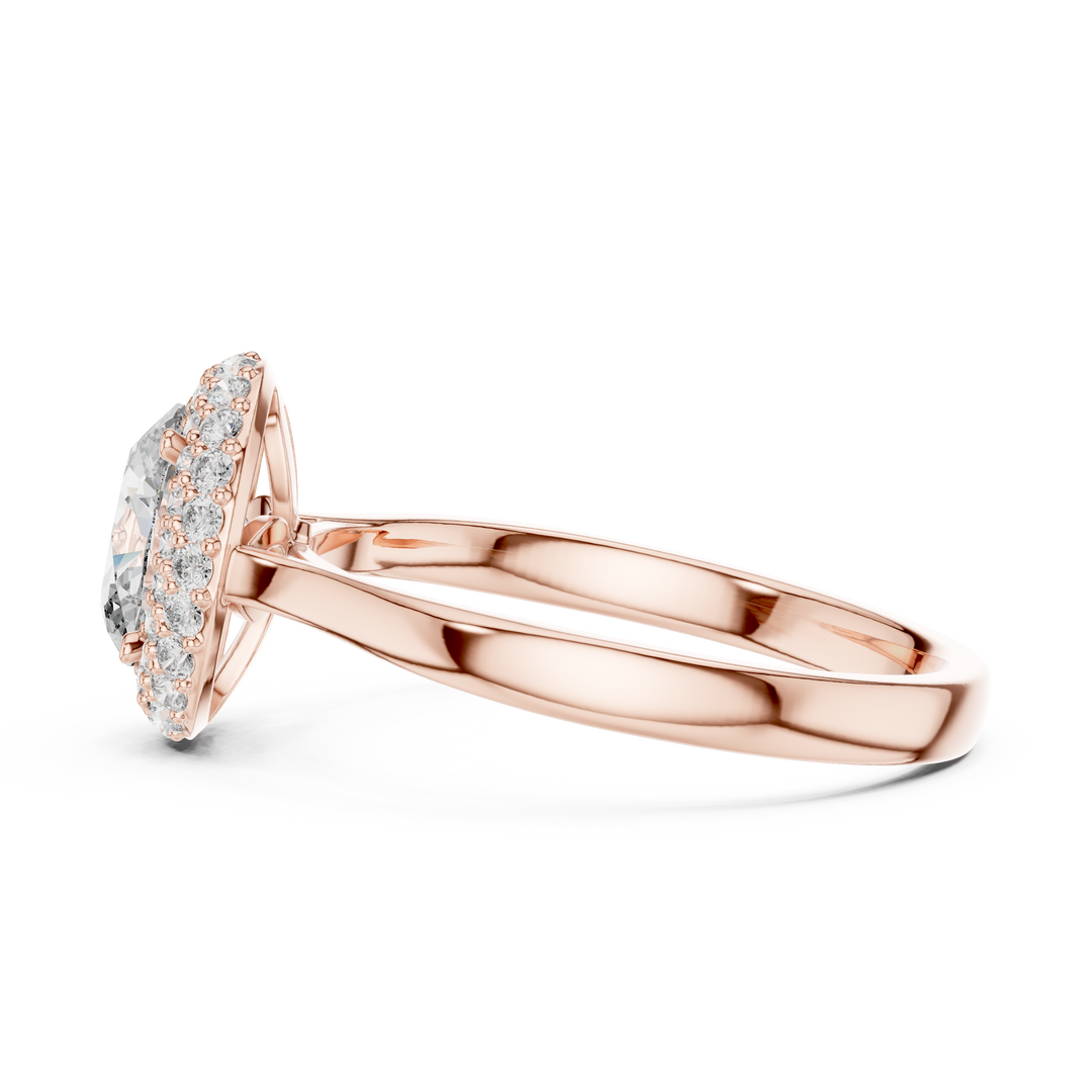 Oval Cut Double Halo Engagement Ring