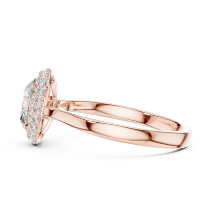 Oval Cut Double Halo Engagement Ring