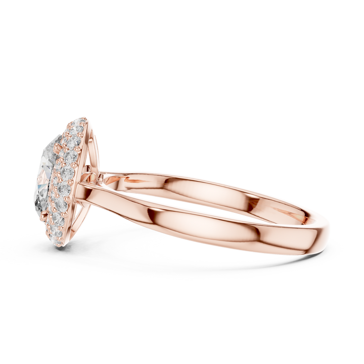Oval Cut Double Halo Engagement Ring