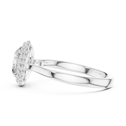 Oval Cut Double Halo Engagement Ring