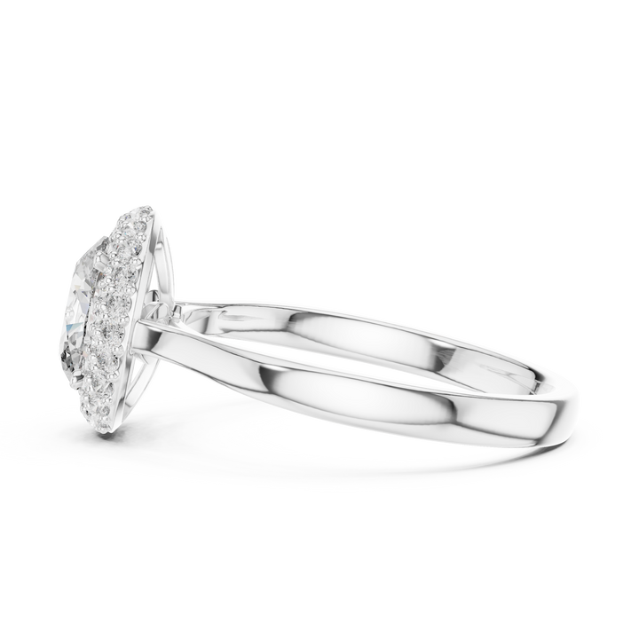 Oval Cut Double Halo Engagement Ring