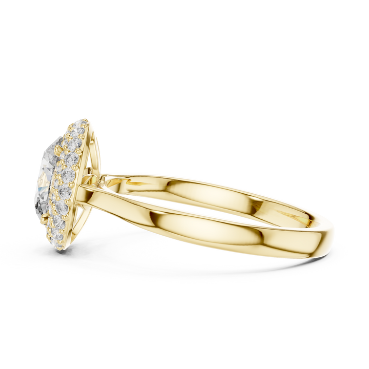 Oval Cut Double Halo Engagement Ring