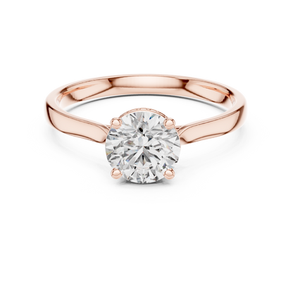 Classic Round Halo Engagement Ring