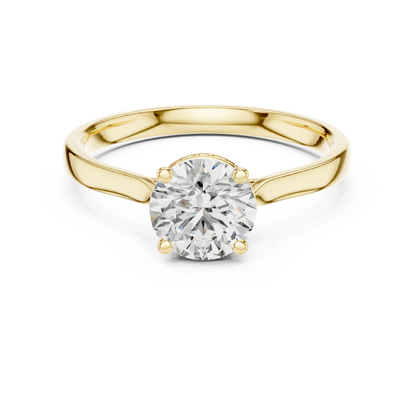 Classic Round Halo Engagement Ring