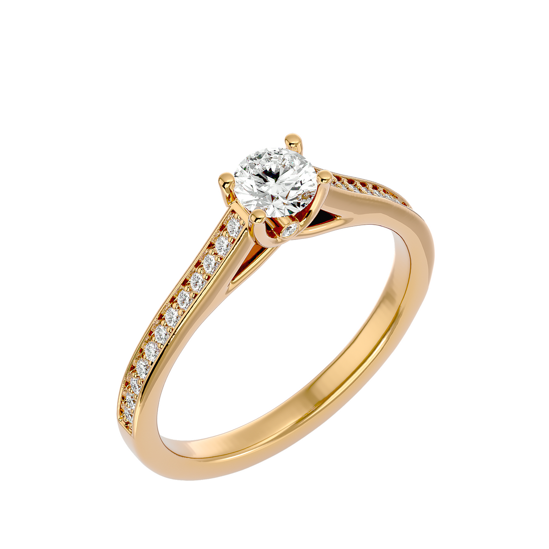 ASA Bee Diamond Solitaire Ring