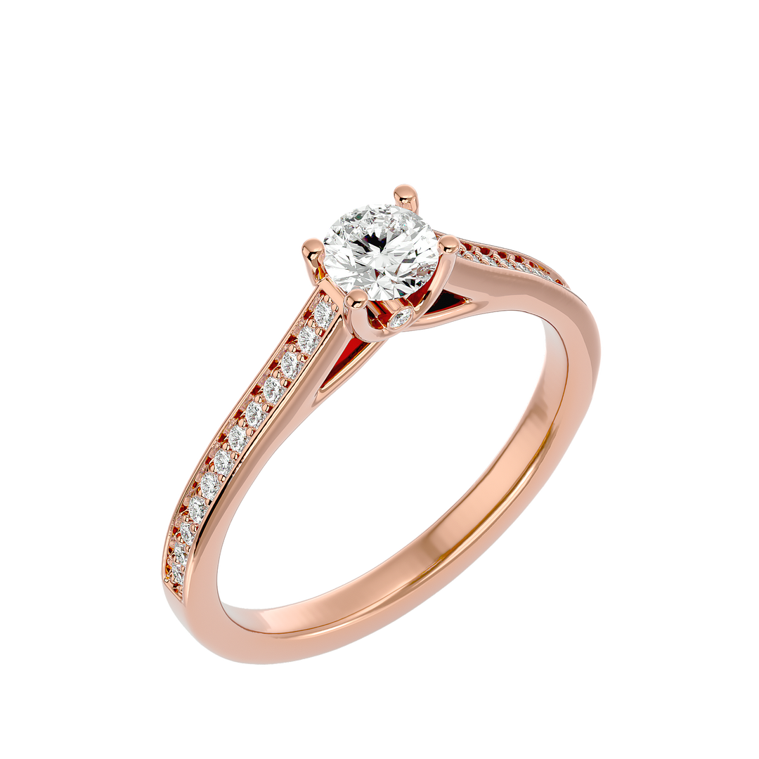 ASA Bee Diamond Solitaire Ring