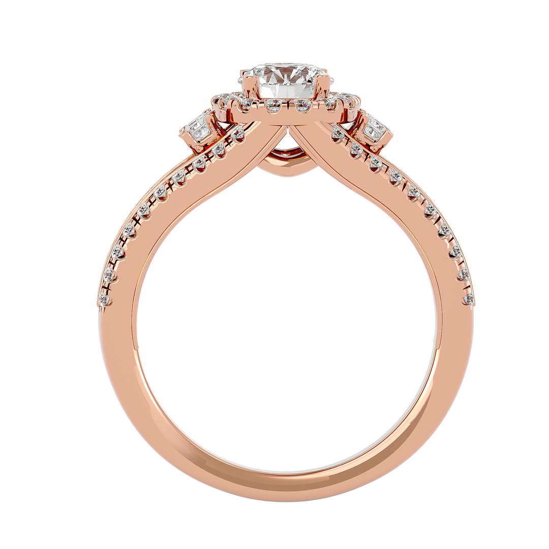 ASA Elenora Diamond Halo Ring