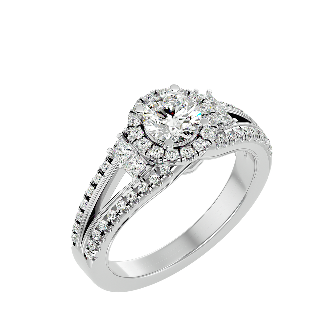 ASA Elenora Diamond Halo Ring