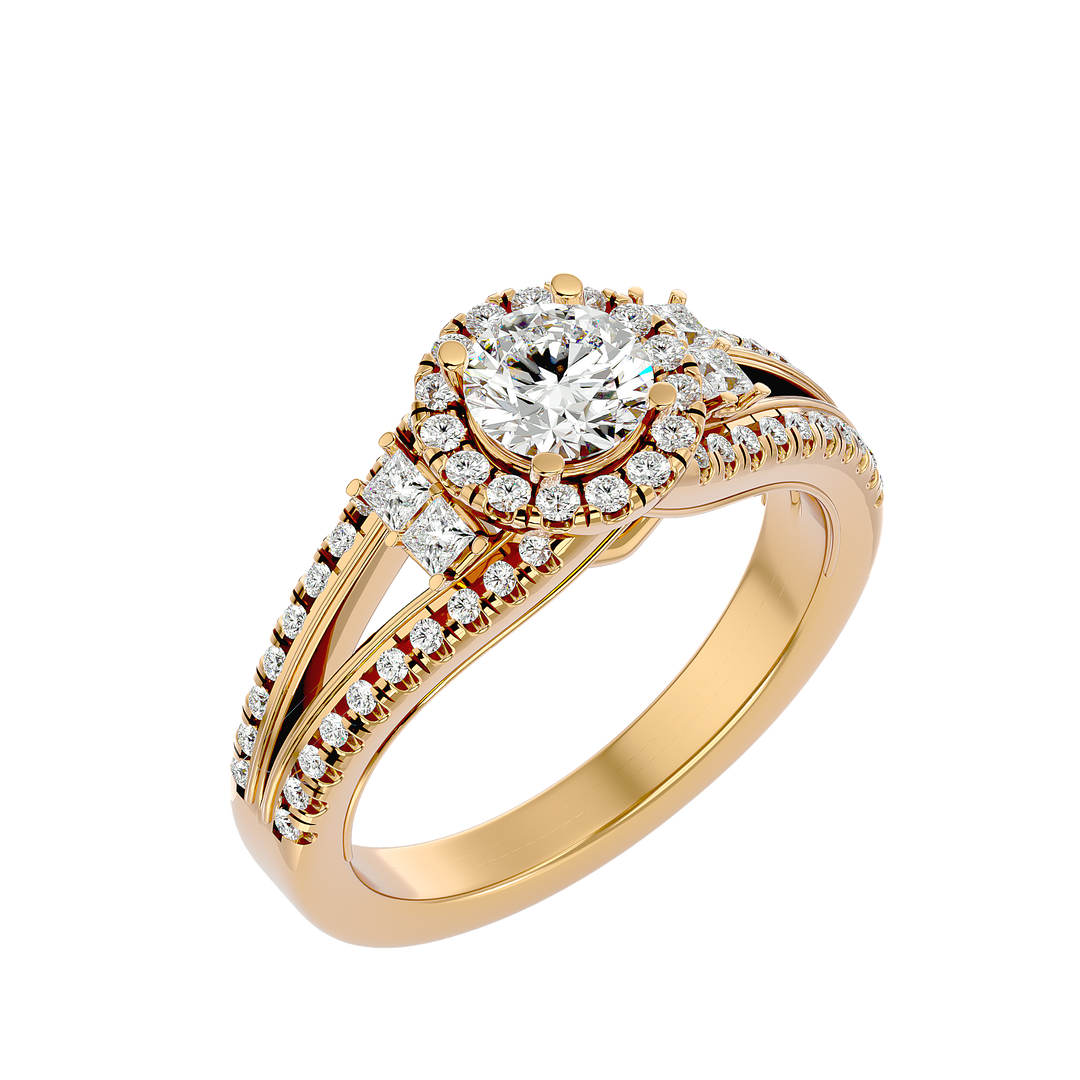 ASA Elenora Diamond Halo Ring