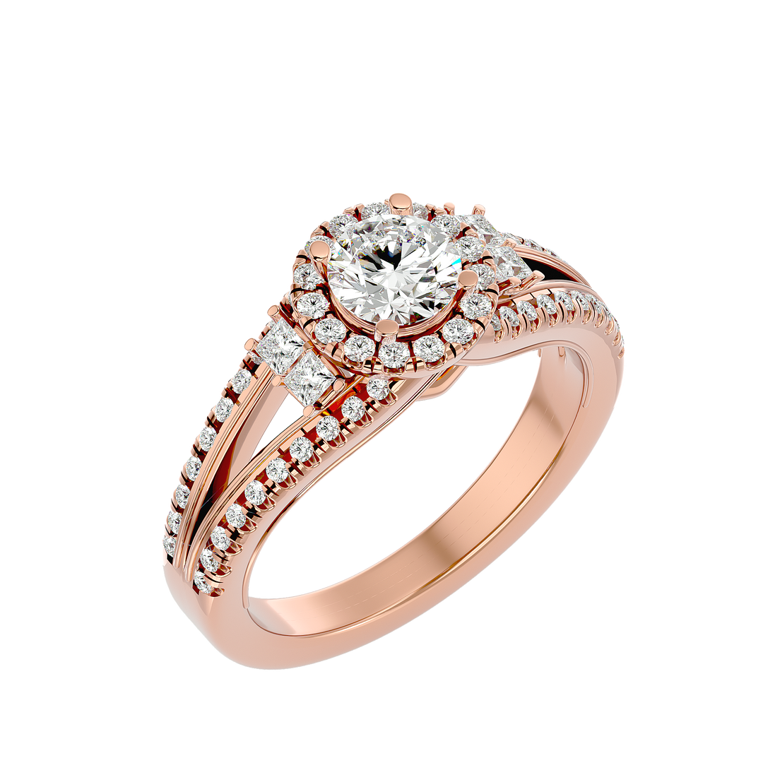 ASA Elenora Diamond Halo Ring