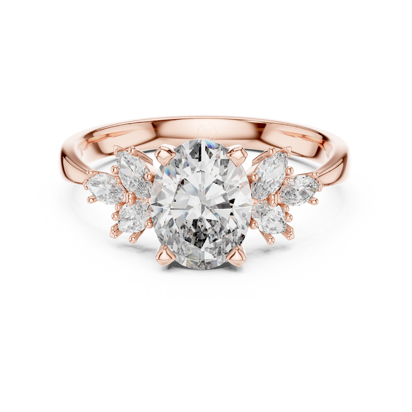 Botanical vine engagement ring