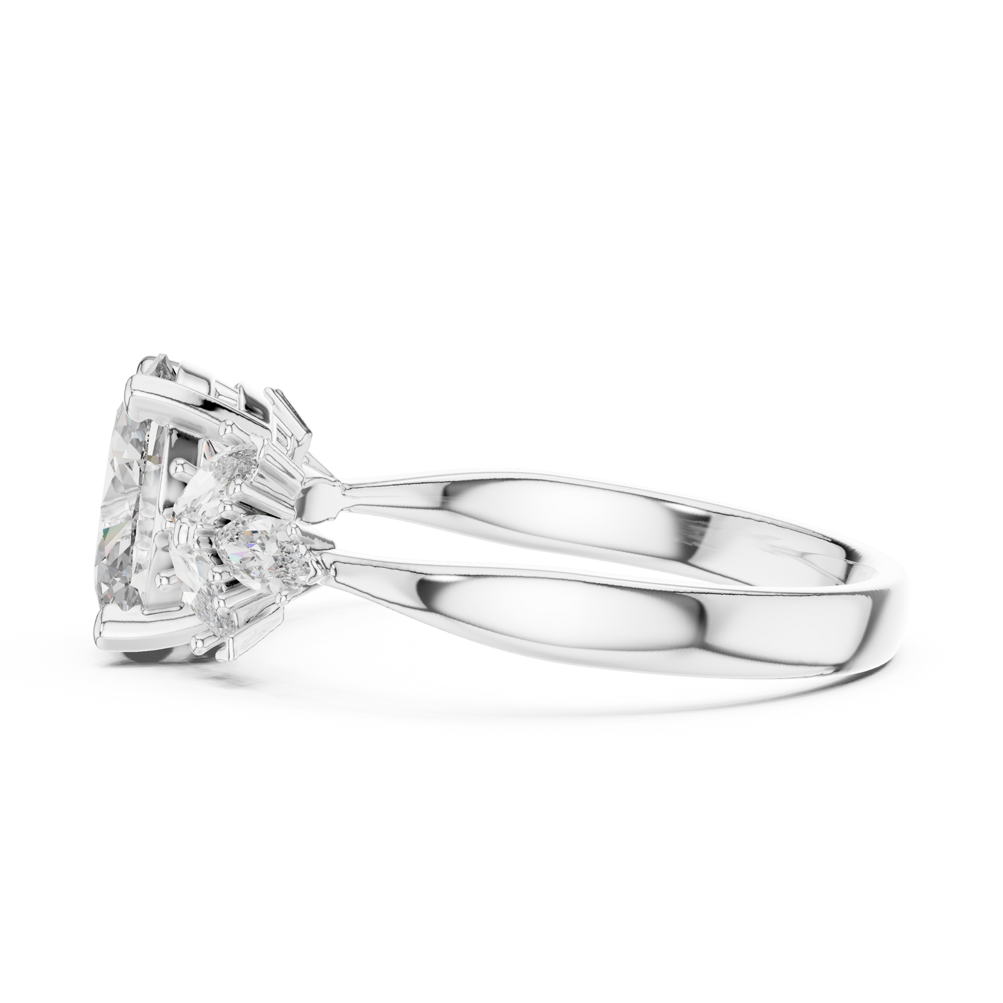Botanical vine engagement ring