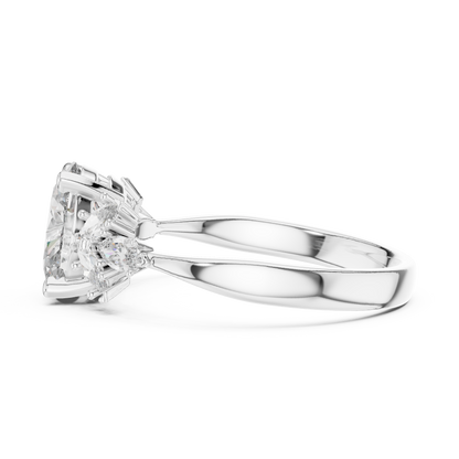 Botanical vine engagement ring