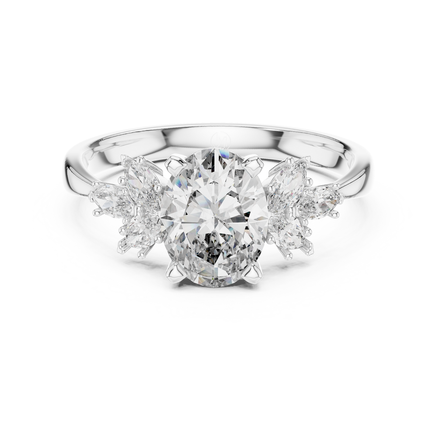 Botanical vine engagement ring