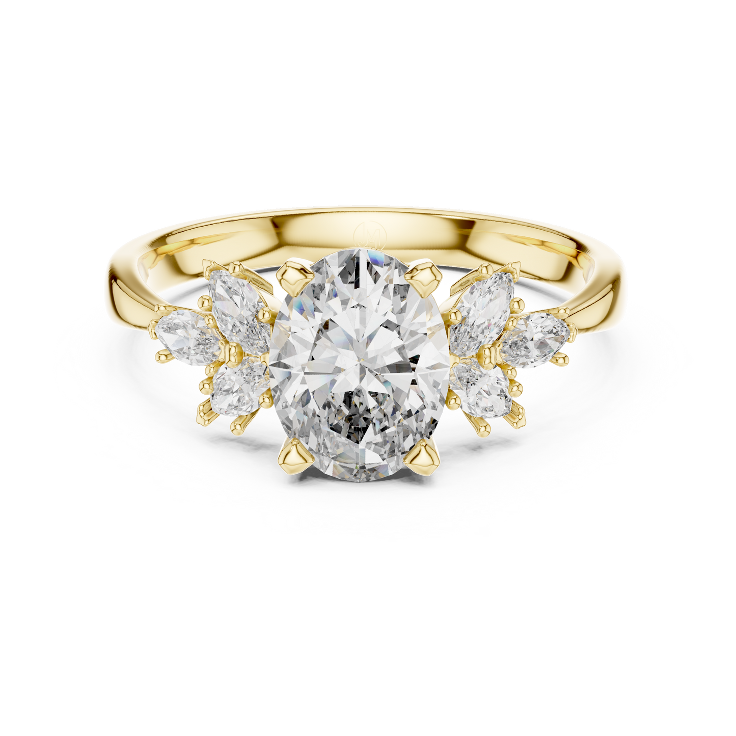 Botanical vine engagement ring