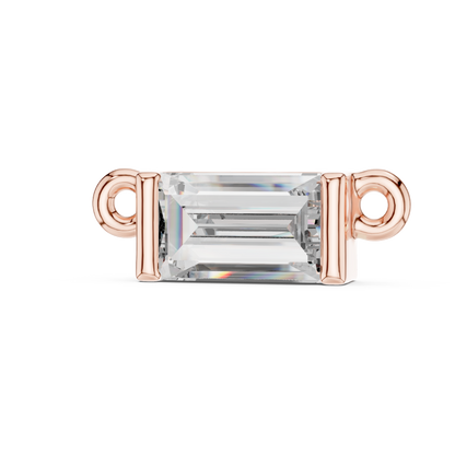 Emerald Cut Solitaire Pendant Necklace