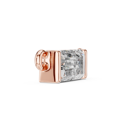 Emerald Cut Solitaire Pendant Necklace