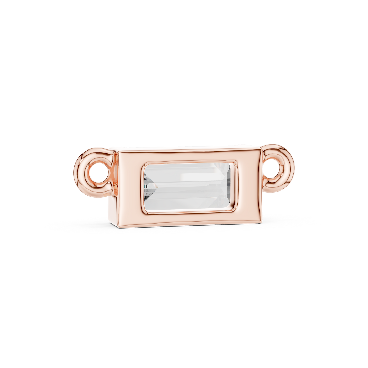 Emerald Cut Solitaire Pendant Necklace
