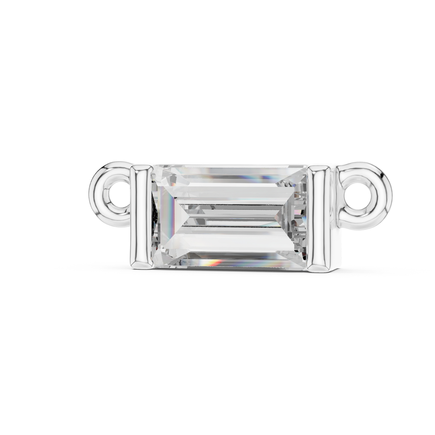 Emerald Cut Solitaire Pendant Necklace