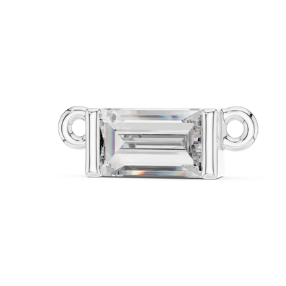 Emerald Cut Solitaire Pendant Necklace