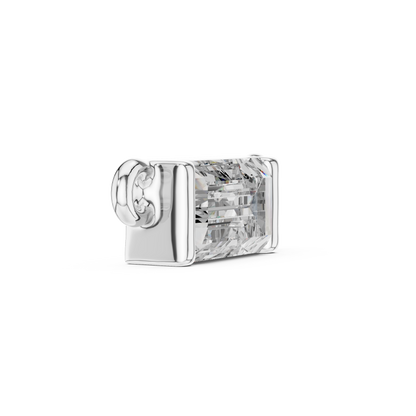 Emerald Cut Solitaire Pendant Necklace