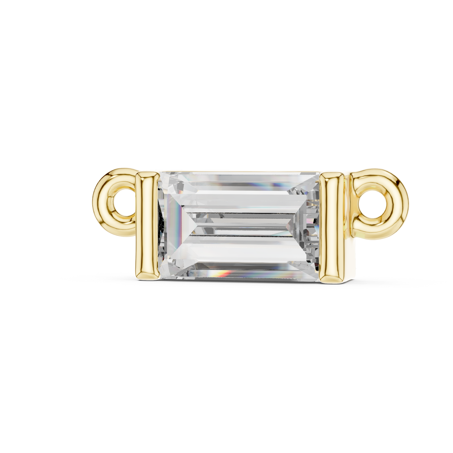 Emerald Cut Solitaire Pendant Necklace