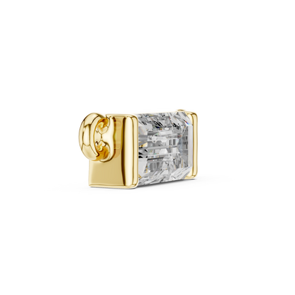 Emerald Cut Solitaire Pendant Necklace