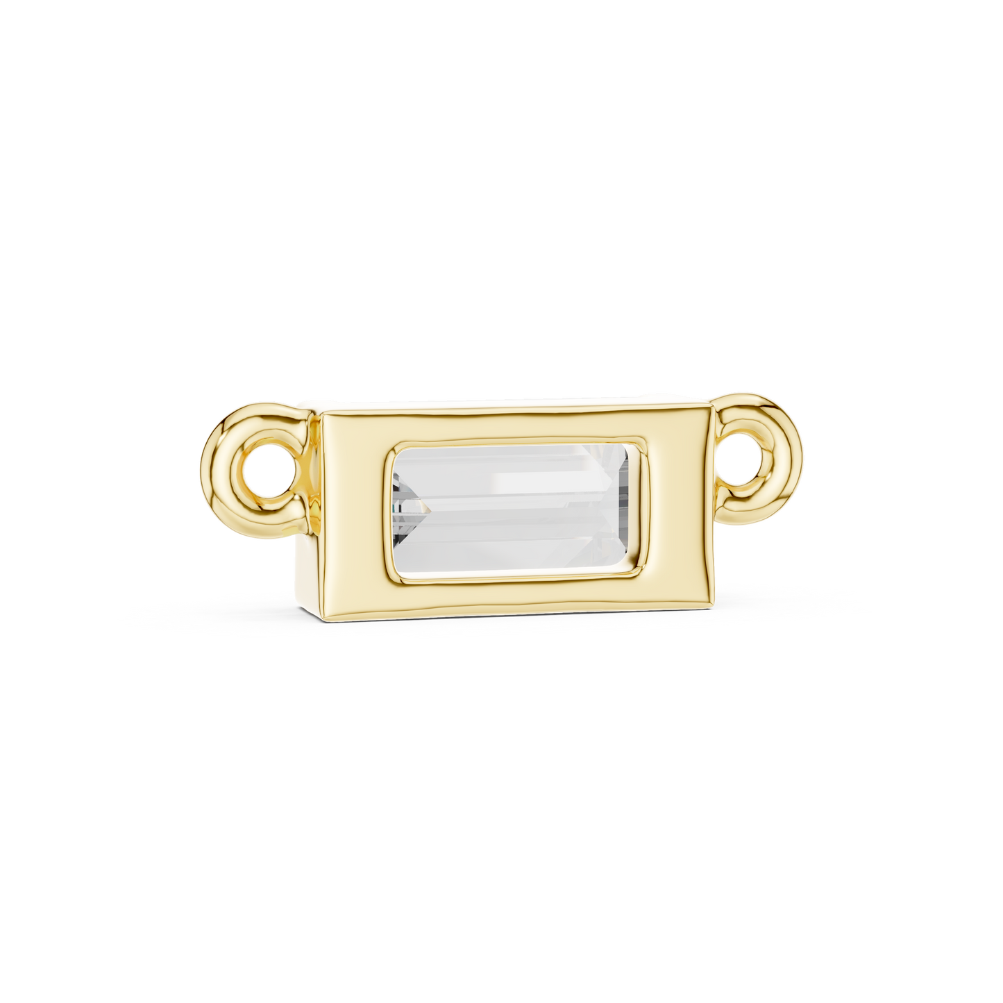 Emerald Cut Solitaire Pendant Necklace