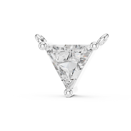 Trillion Cut Solitaire Pendant Necklace