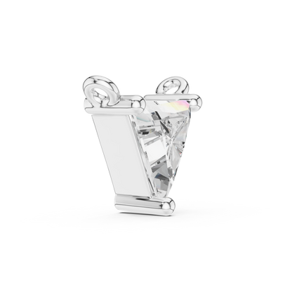 Trillion Cut Solitaire Pendant Necklace