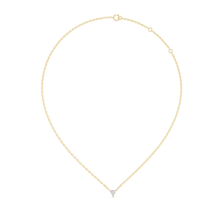Trillion Cut Solitaire Pendant Necklace