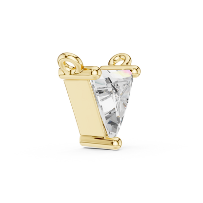 Trillion Cut Solitaire Pendant Necklace