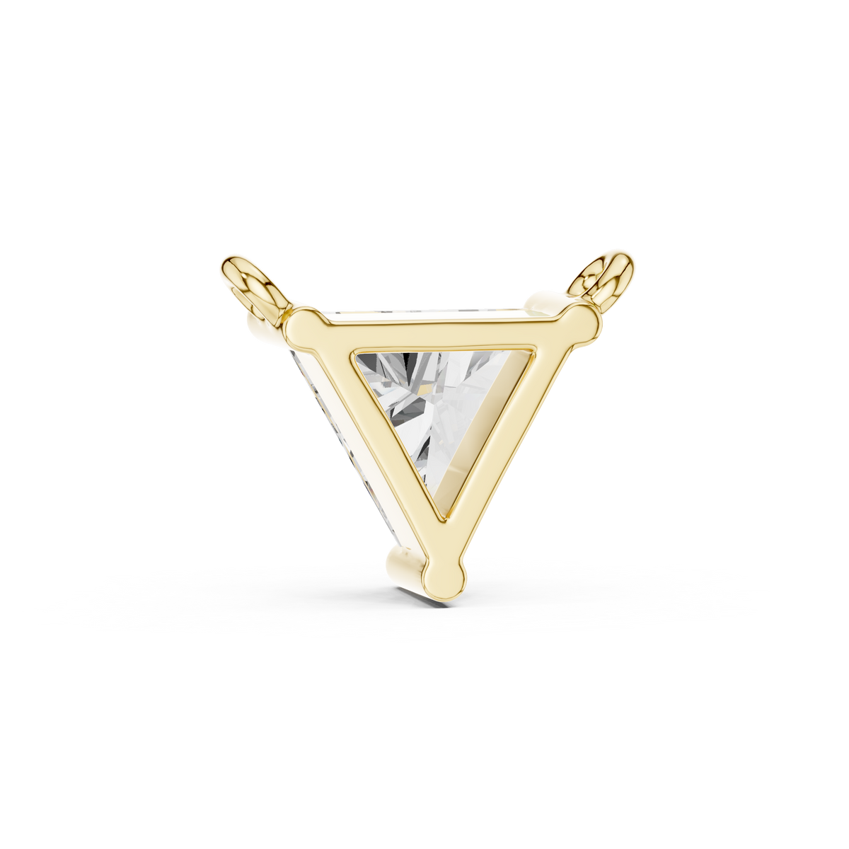 Trillion Cut Solitaire Pendant Necklace
