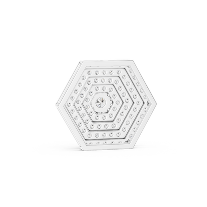 Hexagon Pavé Diamond Pendant Necklace