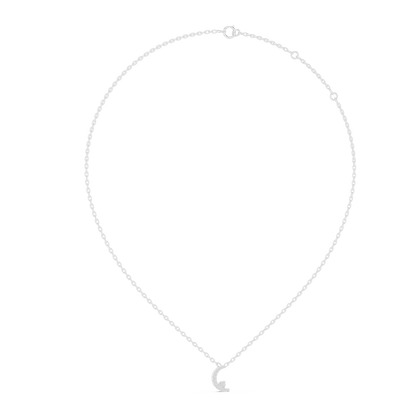 Crescent Moon Pavé Diamond Pendant Necklace