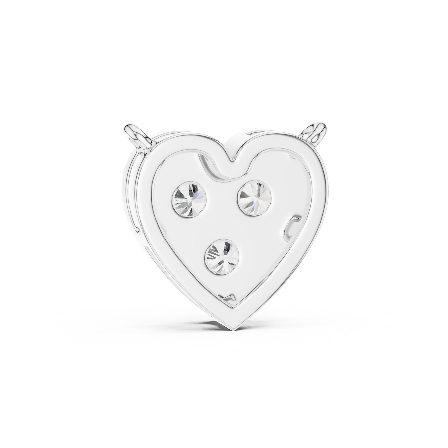 Heart Diamond Solitaire Pendant Necklace