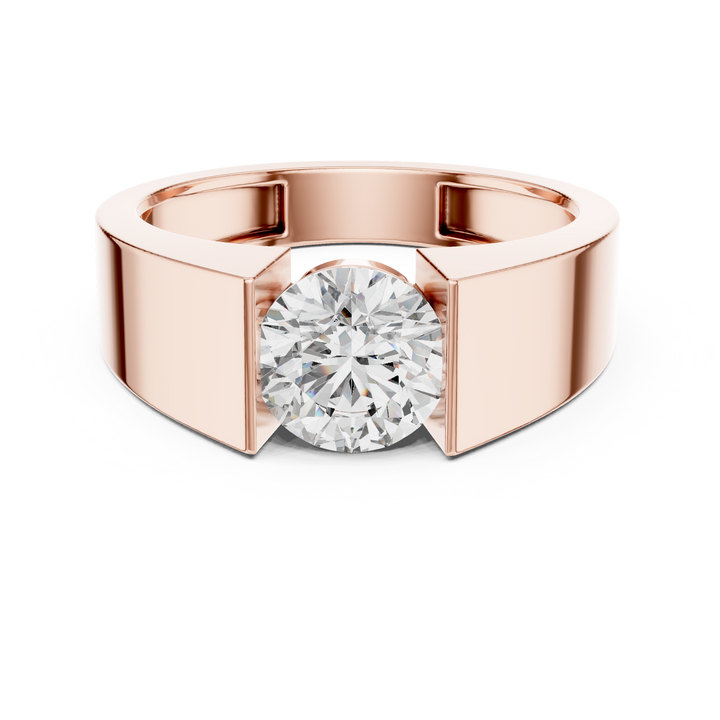 Modern Bezel-Inspired Solitaire Engagement Ring