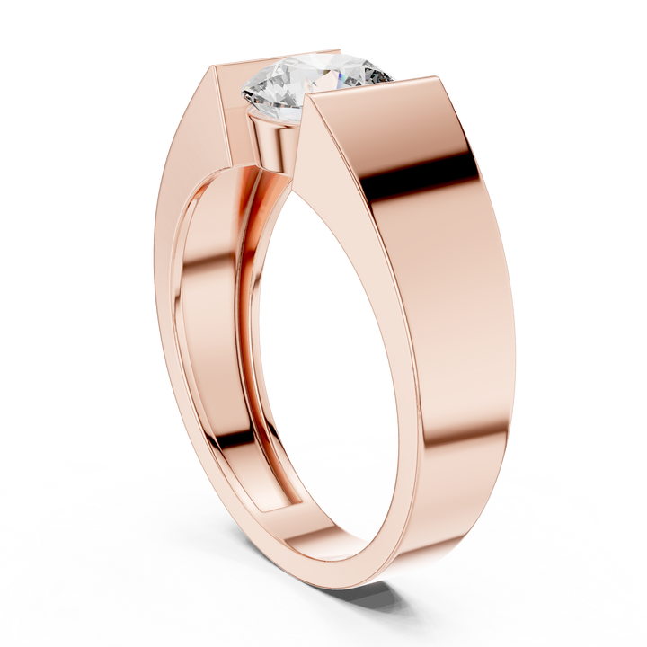 Modern Bezel-Inspired Solitaire Engagement Ring