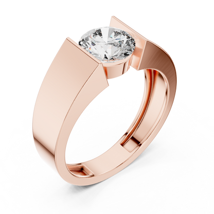 Modern Bezel-Inspired Solitaire Engagement Ring