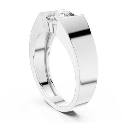 Modern Bezel-Inspired Solitaire Engagement Ring