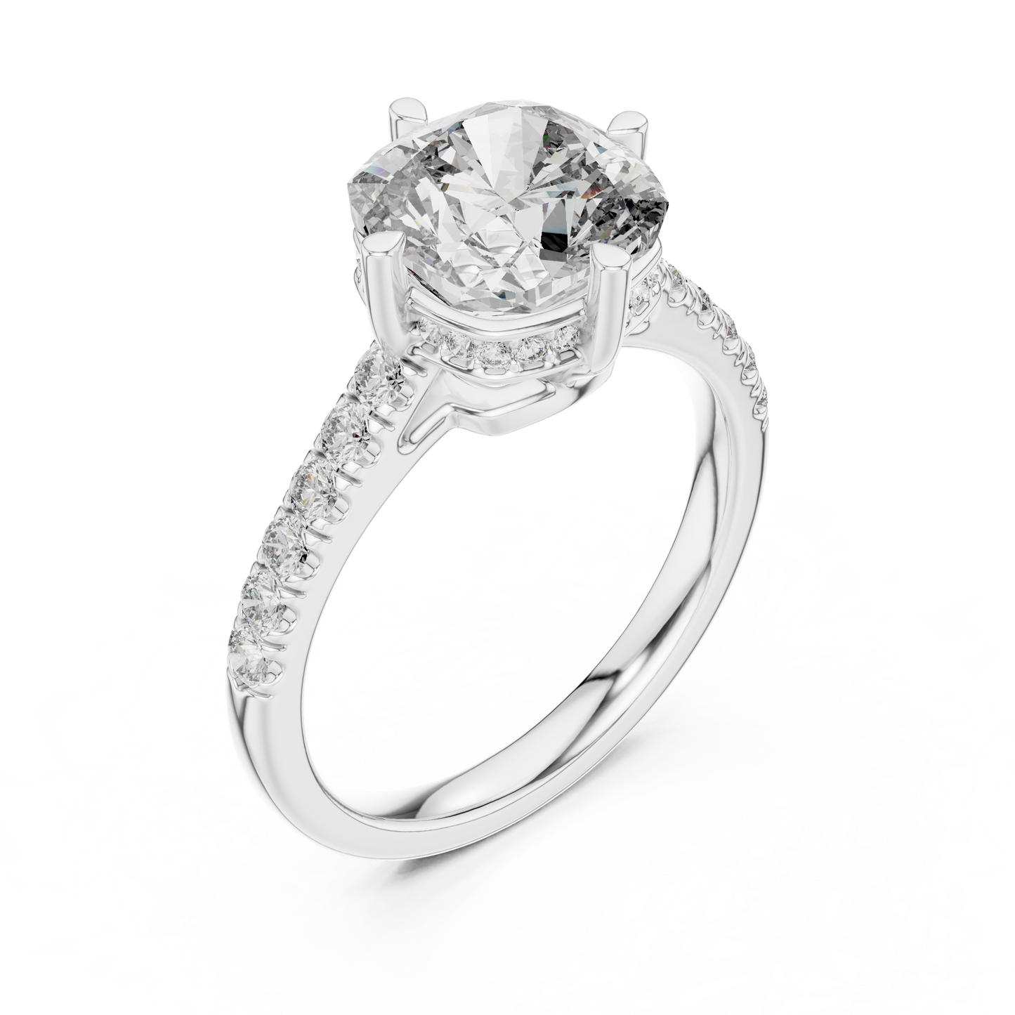 Aurelia Cushion Cut Diamond Ring
