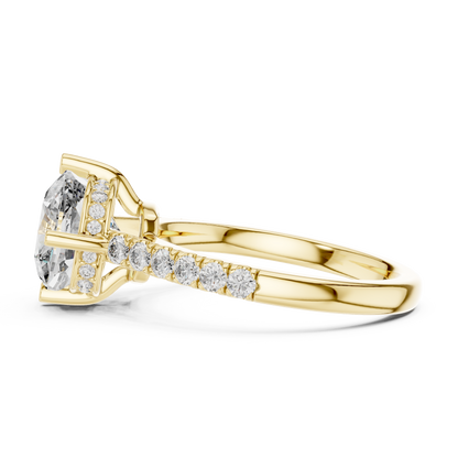 Aurelia Cushion Cut Diamond Ring