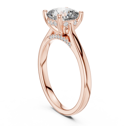 Elowen Cushion Diamond Solitaire Ring