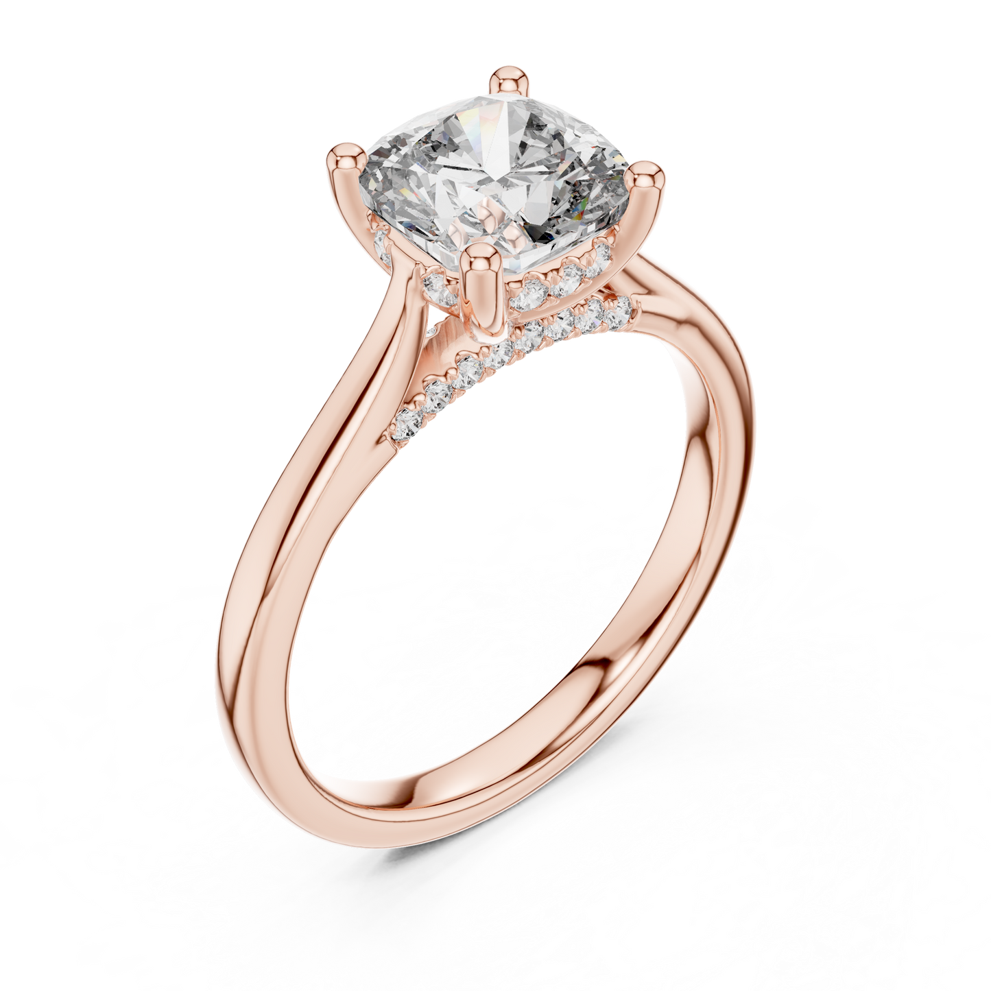 Elowen Cushion Diamond Solitaire Ring
