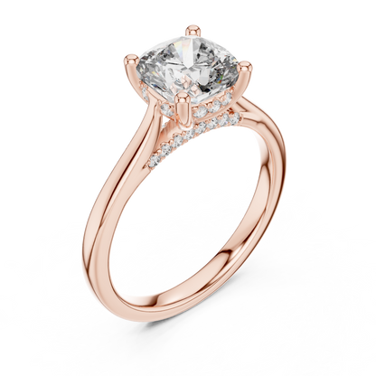 Elowen Cushion Diamond Solitaire Ring