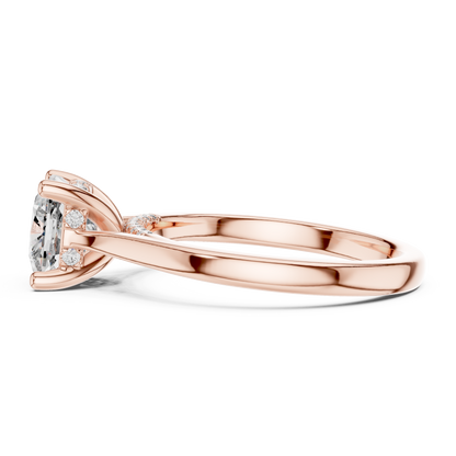Elowen Cushion Diamond Solitaire Ring