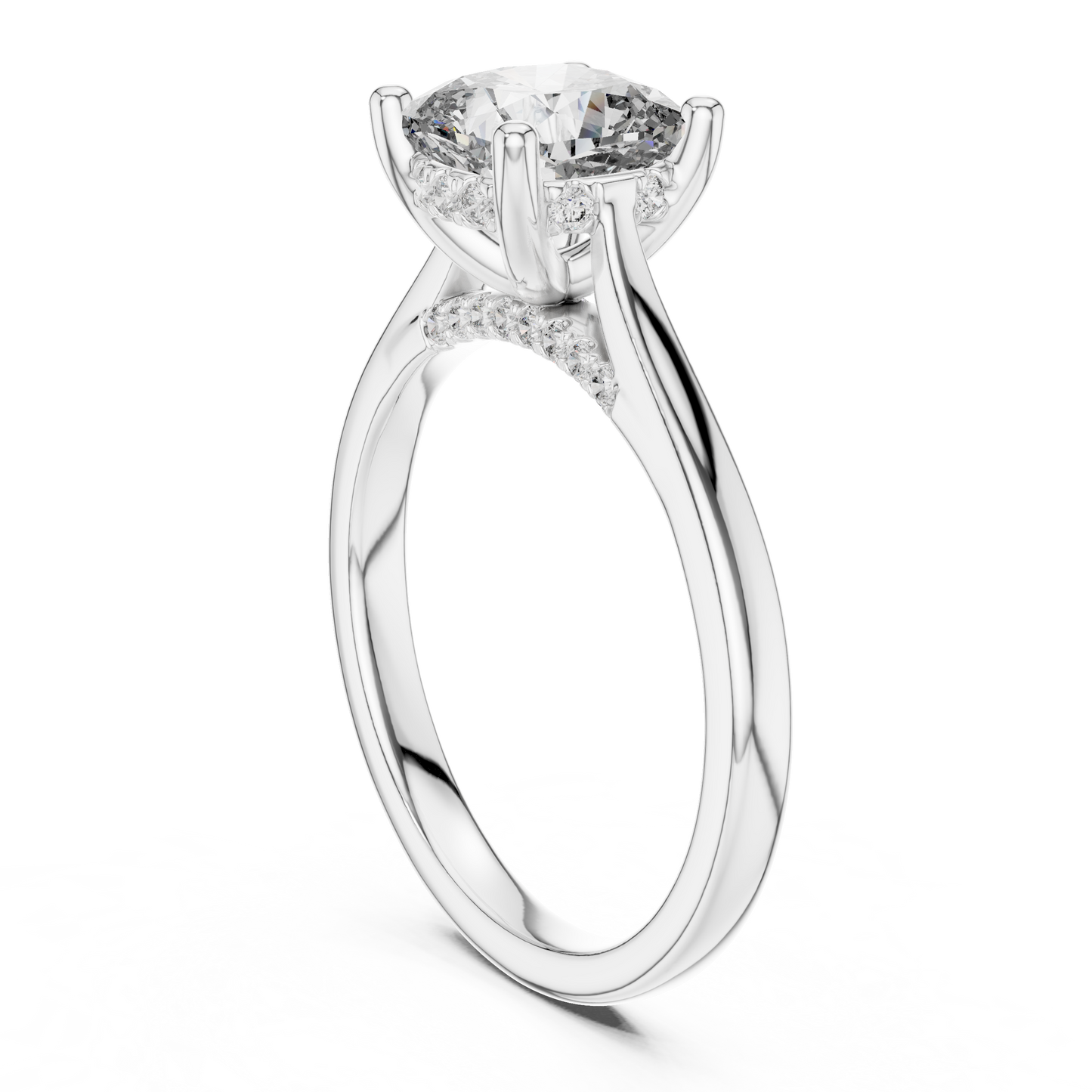 Elowen Cushion Diamond Solitaire Ring
